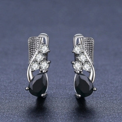 Korean Style Creative Drop-shaped Earrings Micro Rhinestone