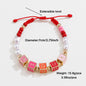 Colorful Beaded Necklace Original Design Square English Combination Bracelet